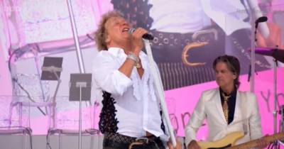 Rod Stewart tells Glastonbury it is “rightly so” people are talking about Middle East but doesn’t address Kneecap jibe