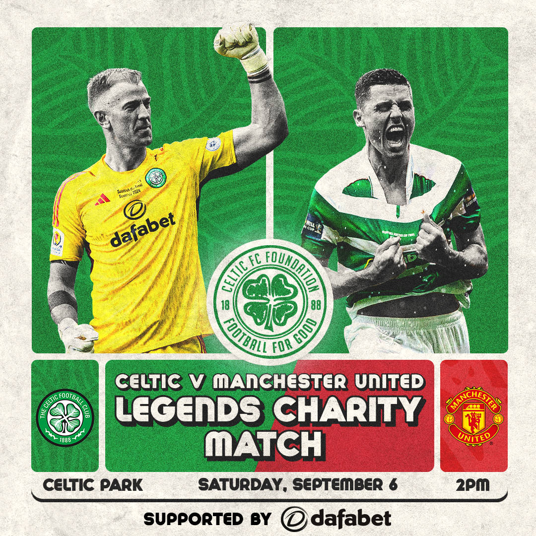 Celtic Legends set to face Manchester United Legends in Foundation charity match