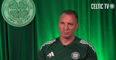 5 Brendan Rodgers headlines from Celtic address as boss talks transfers and Kieran Tierney summit