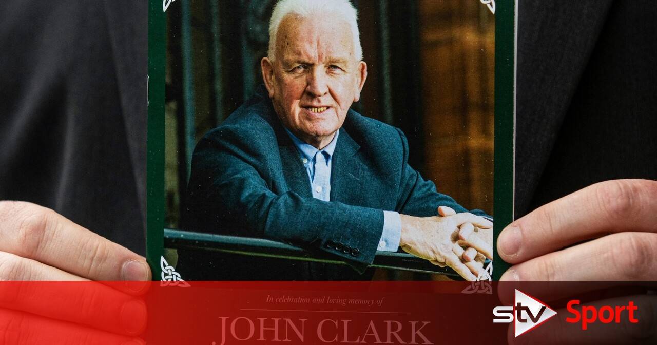 Celtic legends turn out for funeral of Lisbon Lion John Clark as fans gather at Celtic Park