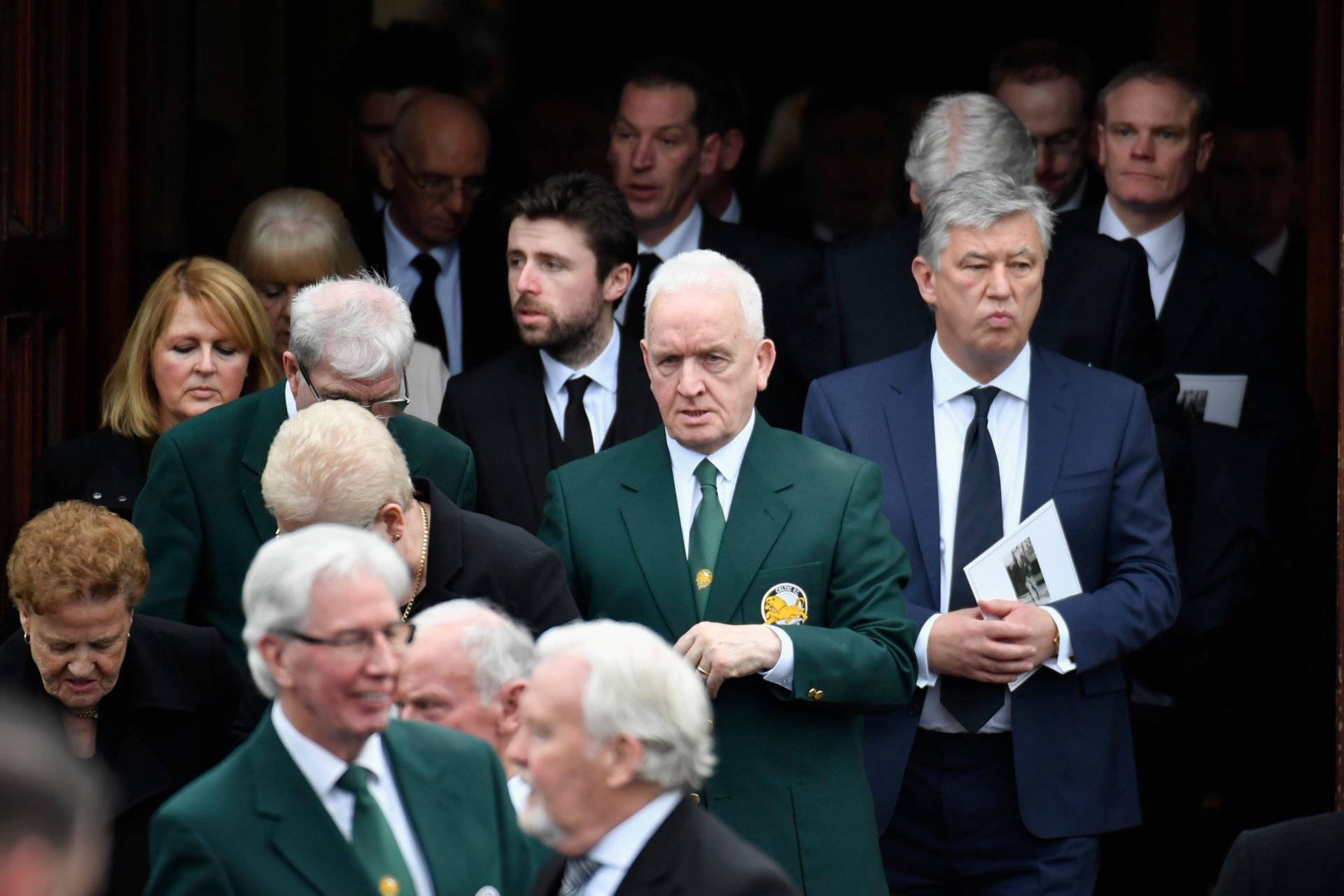 Celtic representatives past and present attend John Clark’s funeral mass to pay their respects