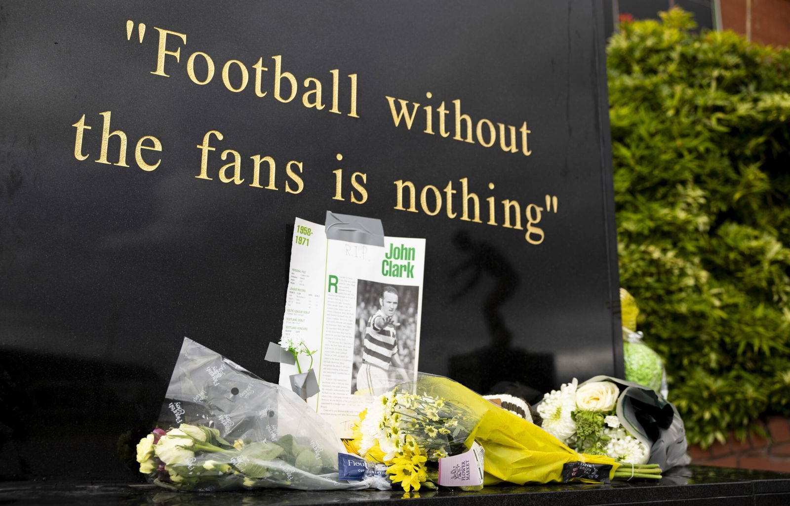 Death puts football in perspective, as Celtic fans are presently aware.