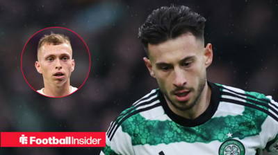 Nicolas Kuhn reacts to Alistair Johnston’s message as Celtic exit looms