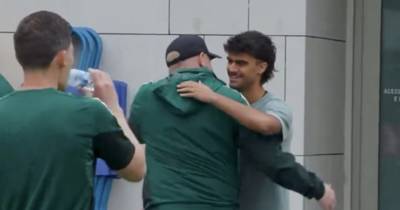 Jota breaks Celtic injury cover as winger feels the love during training base visit on home turf