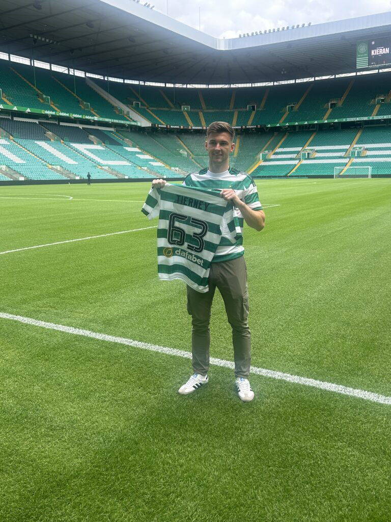 ‘I’d Love To Help- Kieran Tierney Embraces Senior Role in Celtic Return