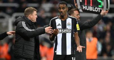 Alexander Isak boards plane to the Far East after Liverpool rumours as Eddie Howe speaks out