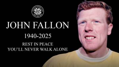 Tributes to John Fallon, who gave so much to his beloved Celtic