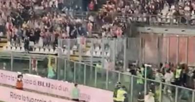Celtic and Ajax fans clash as tempers flare and pints fly during Como Cup defeat