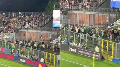 Shock moment Celtic and Ajax fans clash at Como Cup as trouble flares during friendly tournament in Italy