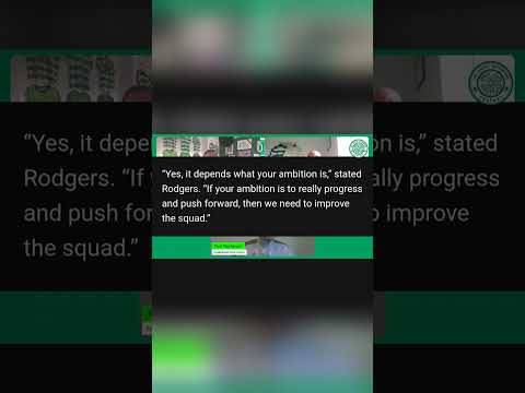 Brendan’s Bold Statement on Squad Ambition