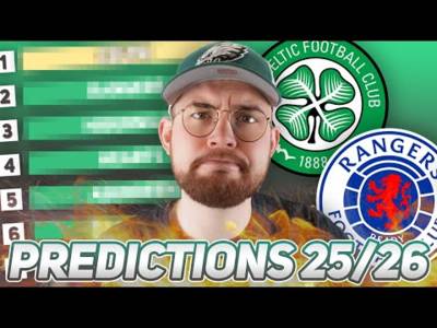 Scottish Premiership Predictions 2025/26! | Will Celtic Win 5 in a Row?!?!?