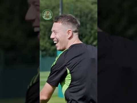 Champions Celtic prepare for FLAG day /Training session