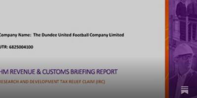 Dundee United Accused of Using HMRC Tax Credits To Pay Wages