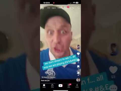 Raging Rangers Fan Meltdown After 1-1 Draw With Motherwell 😂 #rangersfc #motherwellfc