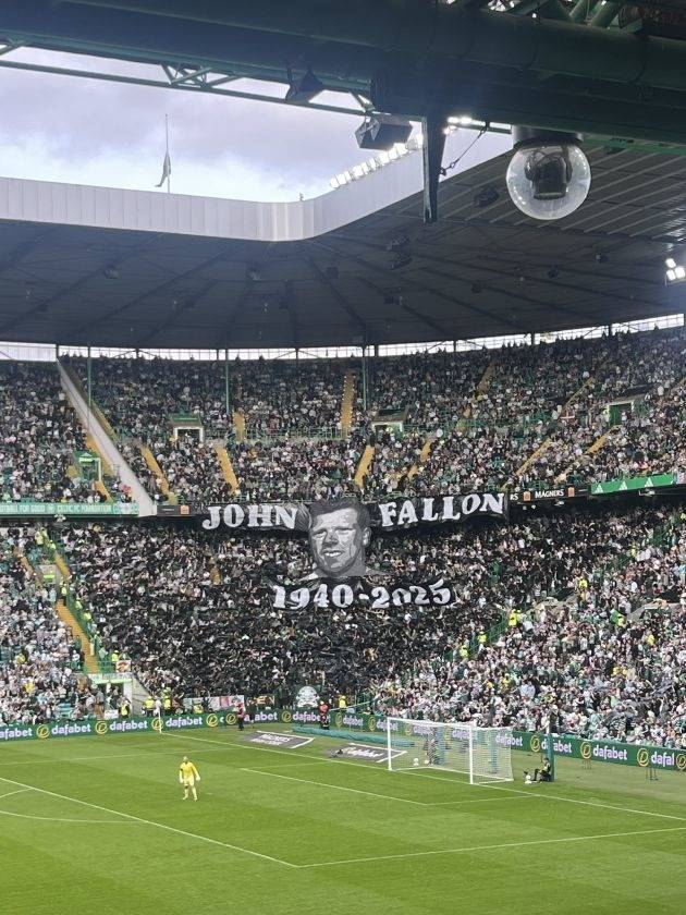 Photo: Green Brigade Honour Celtic Legend