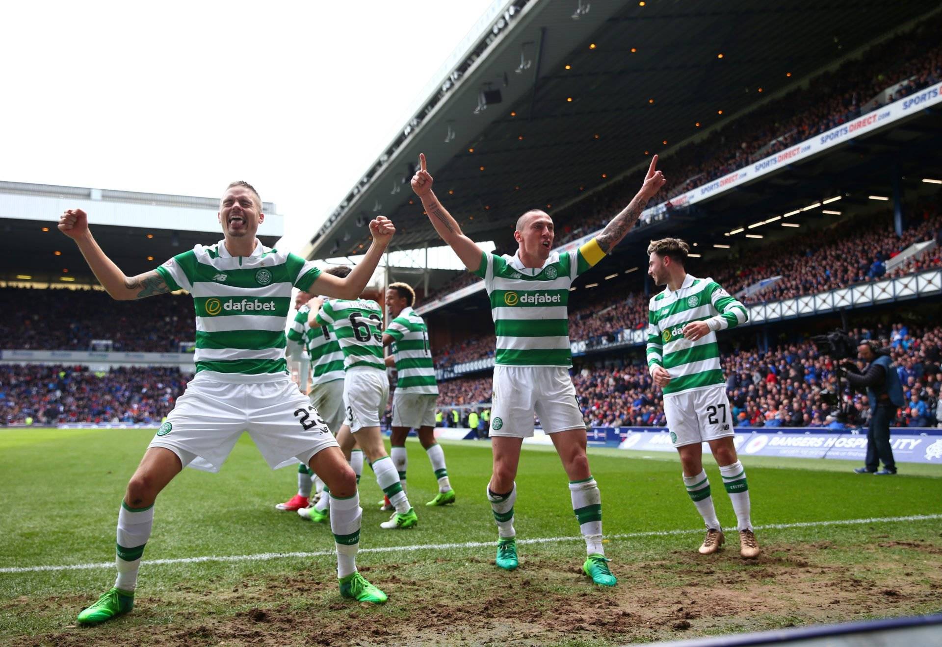 ‘That’s just for you’ &ndash; Watch Scott Brown wind up BBC man with iconic Celtic moment vs Rangers