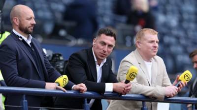 Watch: Celtic legend Scott Brown takes dig at Kris Boyd live on air