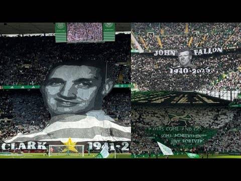 Green Brigade & The Bhoys Tifos | Flag Day Celtic vs St Mirren