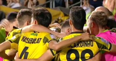 Celtic see Champions League play-off opponents showdown settled by late penalty drama but tie still in the balance