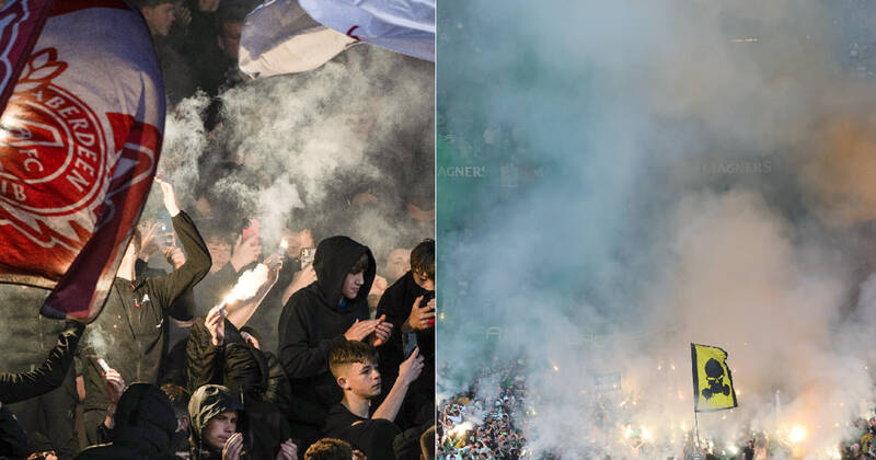 Celtic and Aberdeen slammed with partial stadium closures after pyro incidents last season