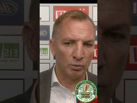 Aberdeen 0-2 Celtic / Brendan post match interview