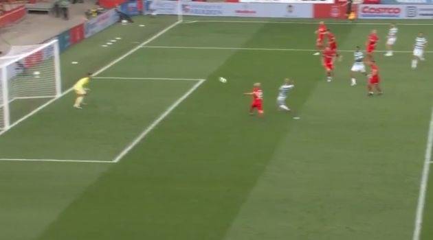 Video: Daizen Maeda denied by stunning save from Aberdeen goalie