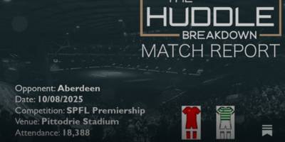 Aberdeen 0, Celtic 2 – 10th August, 2025