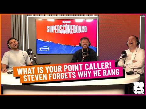 “What’s your point Steven?” Fan FORGETS why he phoned Superscoreboard...