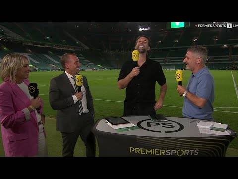 Brendan Rodgers Post Match Laugh After Celtic 4-1 Falkirk Win