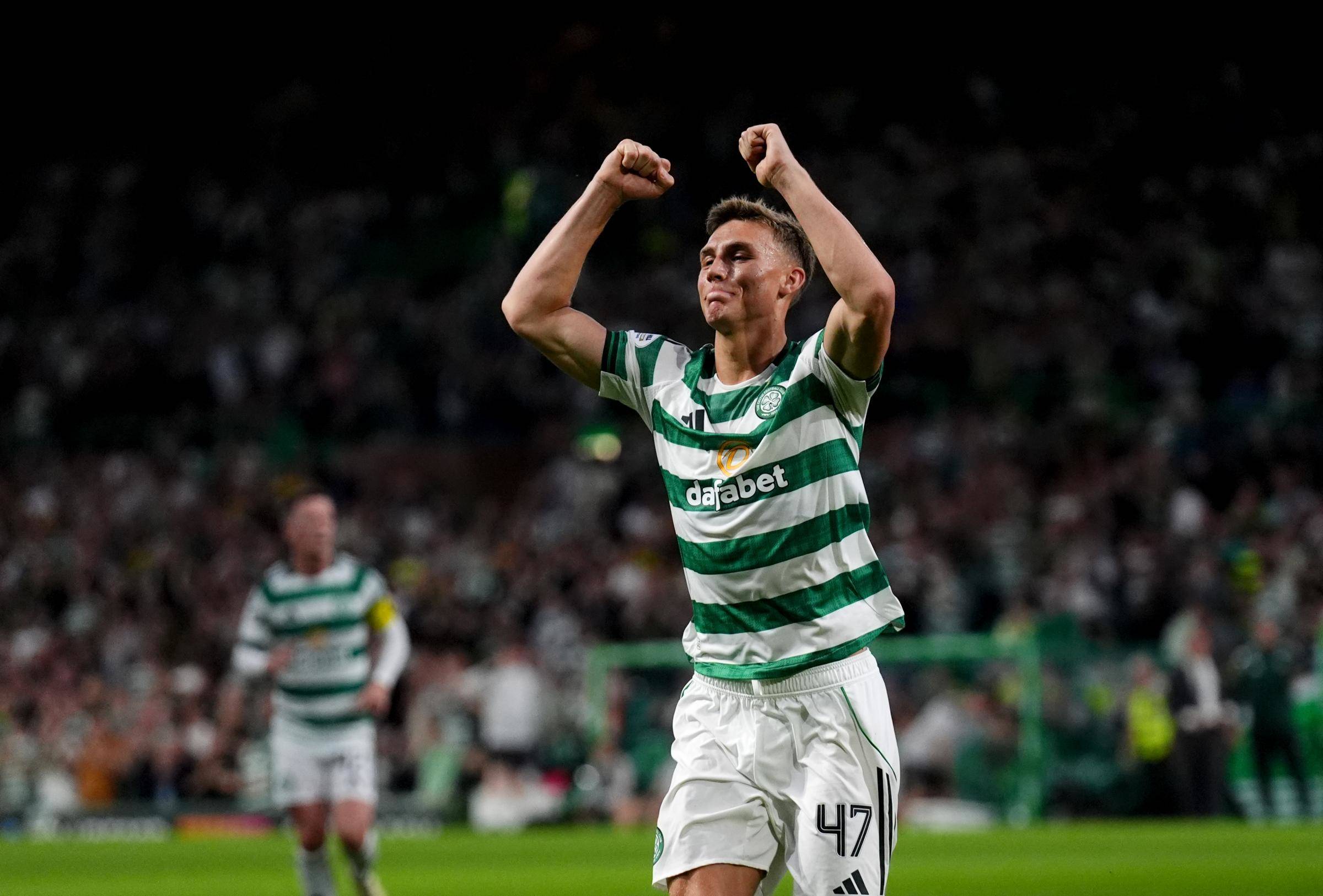 Celtic 4 Falkirk 1: Murray celebrates new deal by helping sweep Bairns aside