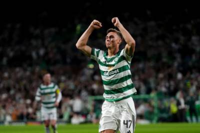 Dane Murray celebrates contract with goal as Celtic smash Falkirk