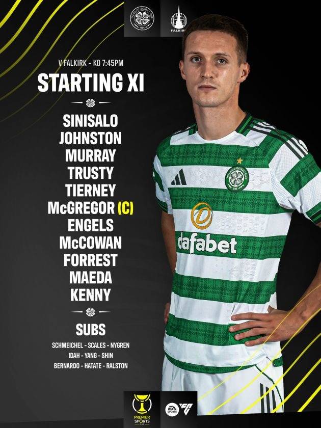 Half Time: Celtic 1-0 Falkirk