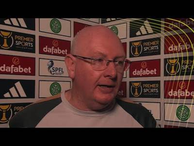 John McGlynn reacts after Falkirk’s Premier Sports Cup elimination to Celtic
