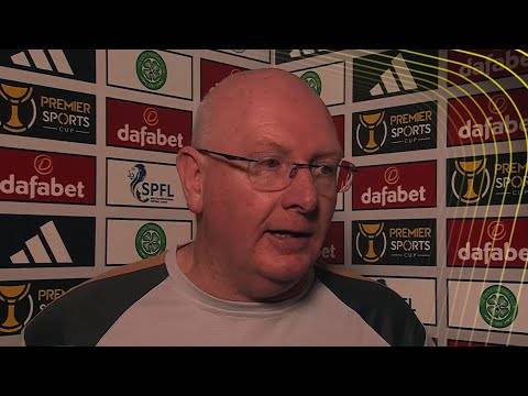 John McGlynn reacts after Falkirk’s Premier Sports Cup elimination to Celtic