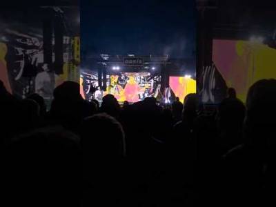 AMAZING Oasis Visuals Rock N Roll Star #murrayfield #Edinburgh #oasislive #oasis