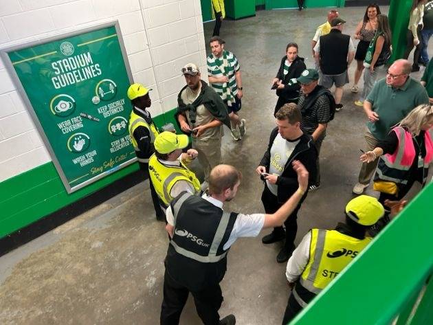 ‘Celtic move Berlin Wall into the middle of the concourse’