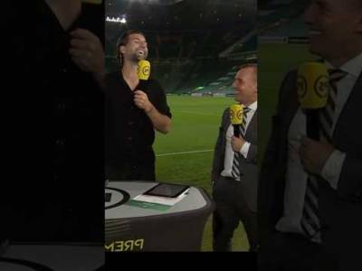 Hilarious Brendan Rodger’s and Charlie Mulgrew interview. Dickie bow🍀🍀😂😂
