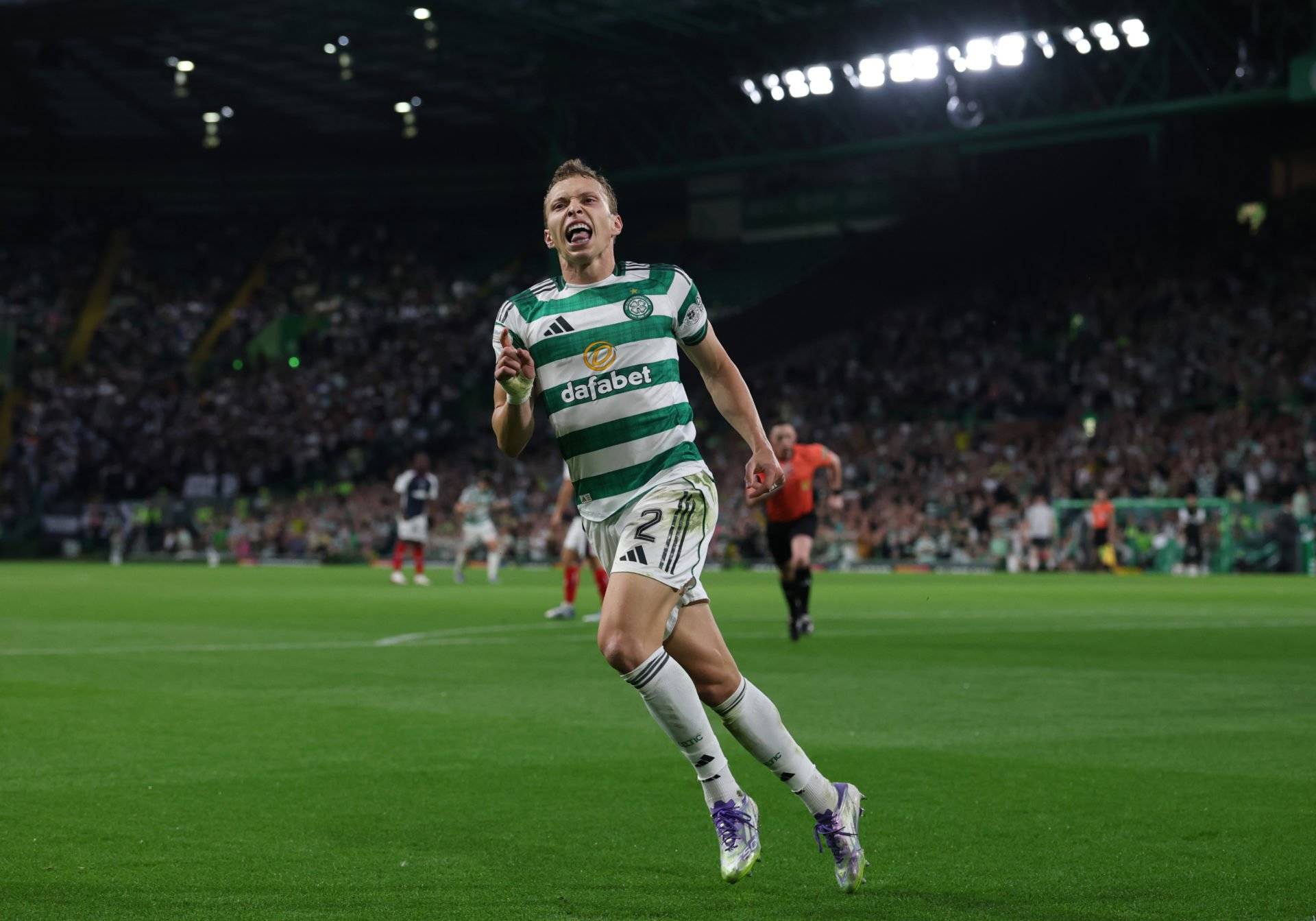 Alistair Johnston reveals how he caught Scott Bain ‘off guard’ during Celtic’s reunion with Falkirk goalkeeper