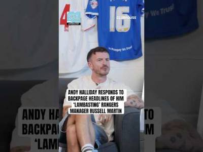 ANDY HALLIDAY RESPONDS TO RANGERS MANAGER RUSSELL MARTIN HEADLINES #rangers #football #rangersfc