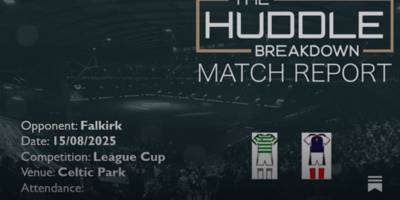 Celtic 4, Falkirk 1 – 15th August, 2025