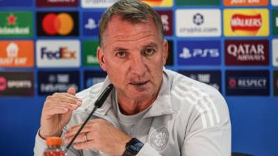 Brendan Rodgers: We know the importance of a strong first leg at Paradise