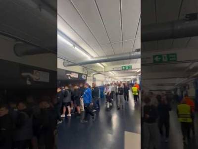 Rangers Fans Walking Away After 20 minutes 3-0 Down🤣 #rangersfc #clubbrugge #football #tinpot