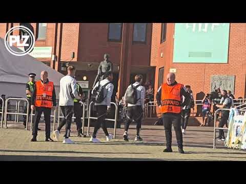 ?? Celtic squad arrive at the stadium ahead of tonight’s Champions League clash