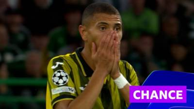 Edmilson nearly scores from centre circle against Celtic