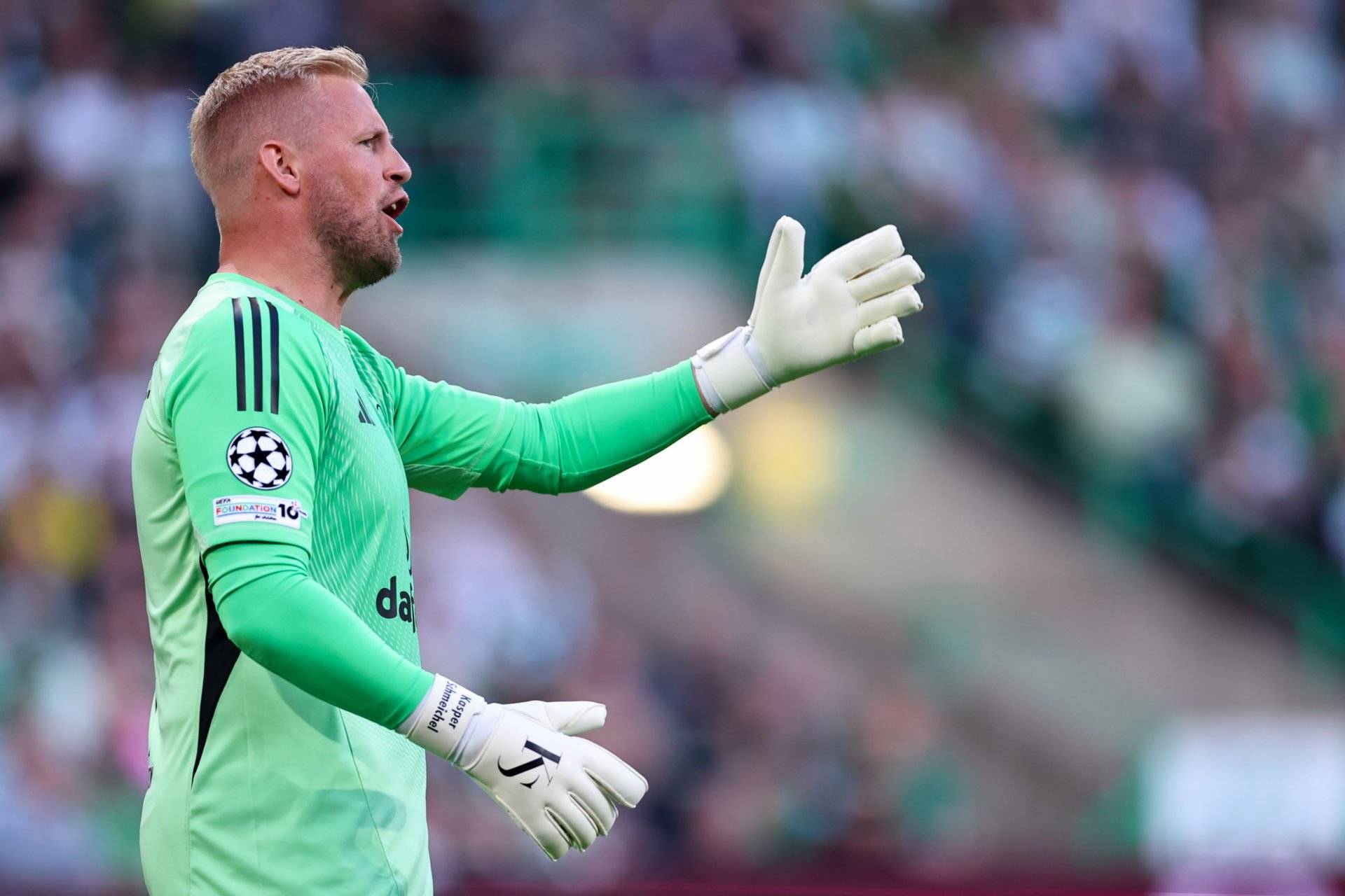 Kasper Schmeichel’s message to Celtic fans after ‘sack the board’ chants vs Kairat Almaty