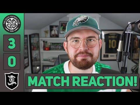 A STRIKER SCORES A GOAL!!! | Celtic 3-0 Livingston | MATCH REACTION!