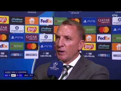 Brendan Rodgers Post Match Comments After Celtic Champions League Failure To Kairat Almaty