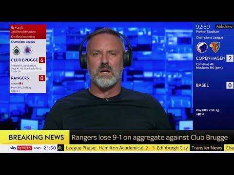Glorious Kris Boyd Meltdown As Club Brugge Destroy Rangers 6-0 In Champions League Playoff?