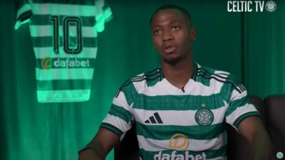 £5million winger Balikwisha checks in at Celtic and declares: Bring on Rangers!