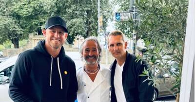 Rangers legend spotted at Glasgow west end restaurant with Celtic star